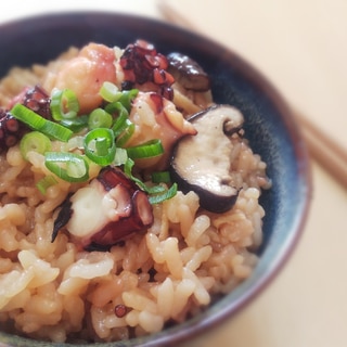 電気圧力鍋でタコご飯＊炊飯レシピ